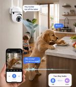 Smart 360-Degree 1080P Wireless Home Security Camera with Night Vision and Two-Way Intercom-2
