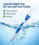 Soft Silicone Spiral Ear Wax Removal Tool with Reusable Washable Tips-2